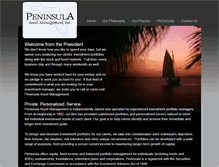 Tablet Screenshot of peninsulaasset.com
